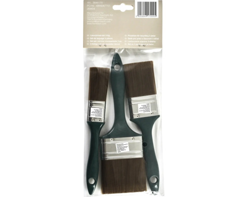 Súprava lazúrovacích štetcov, 3-dielna