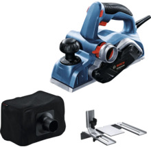Elektrický hoblík Bosch Professional s vreckom na prach a paralelným dorazom.