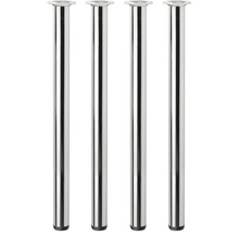 Štyri kovové nohy stola