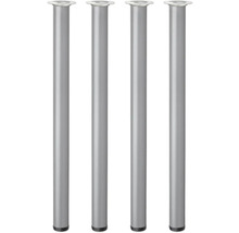 Štyri strieborné nohy stola