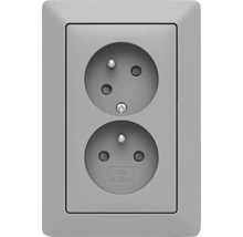 Dvojitá zásuvka pre vnútorné použitie