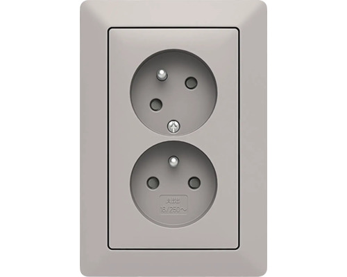 Dvojitá zásuvka pre vnútorné použitie