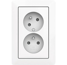 Dvojitá zásuvka pre vnútorné použitie