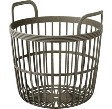 Okrúhla nádoba na bielizeň s držadlami