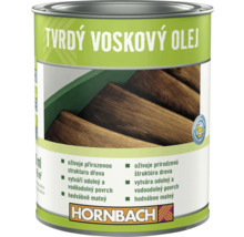 Plechovka s tvrdým voskovým olejom na drevo od spoločnosti Hornbach
