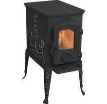 Krbové kachle z liatiny so sklenenými dvierkami a ozdobami