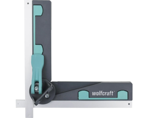 Wolfcraft pokosník a rezacia šablóna z plastu a kovu na meranie a prenášanie uhlov, Wolfcraft Logo