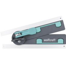 Pokosník Wolfcraft na meranie a prenášanie uhlov, plastové puzdro s kovovými prvkami.