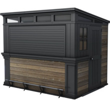 Záhradný bar s dverami a oknom