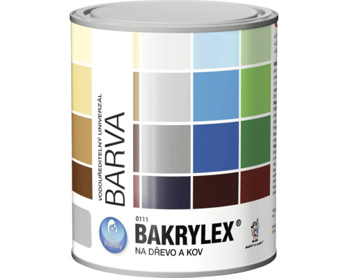 Vedro s farbou Bakrylex na drevo a kov