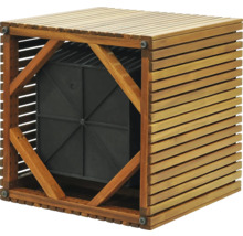 Drevená debna s vložkou pre záhradné jazierko