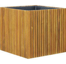 Štvorcový kvetináč z dreva