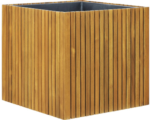 Štvorcový kvetináč z dreva