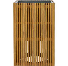 Kvetináč z drevených latiek