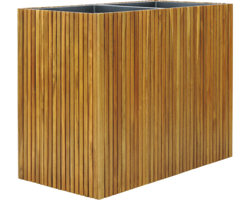 Drevený kvetináč s vložkou