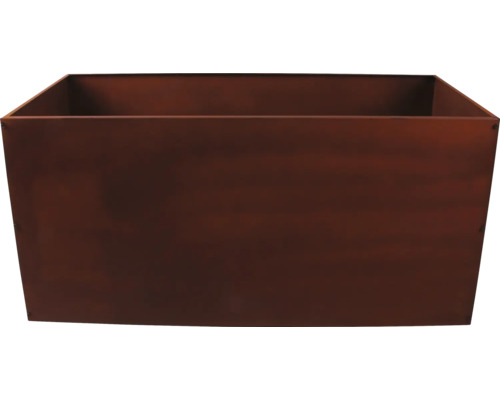 Štvorcový kvetináč z kovu