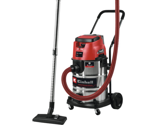Akumulátorový vysávač na mokré a suché vysávanie Einhell so sacou trubicou a hadicou