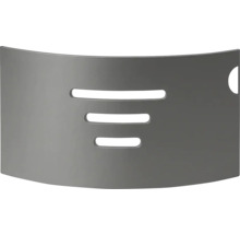 Sivá sprchová stena s výrezmi