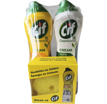 Cif Cream čistiaci prostriedok Dvojité balenie s čistiacou špongiou