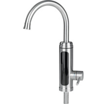 Nerezová kuchynská batéria s prietokovým ohrievačom vody