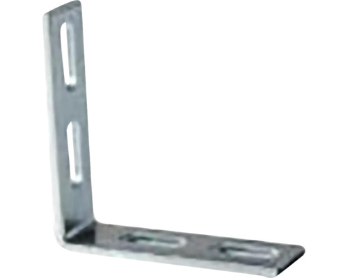 Rohový spojovací prvok s pozdĺžnymi otvormi na upevnenie komponentov