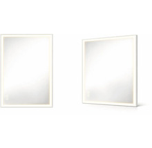 Obdĺžnikové zrkadlo do kúpeľne s LED osvetlením po obvode