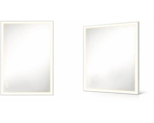 Obdĺžnikové zrkadlo do kúpeľne s LED osvetlením po obvode