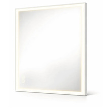 Štvorcové zrkadlo s integrovaným osvetlením do kúpeľne