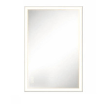 Obdĺžnikové zrkadlo s osvetlením do kúpeľne