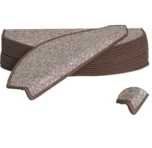 Sada kobercov na schody s hnedým okrajom