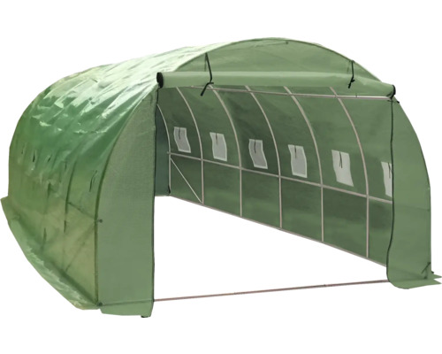 Fóliovník G21 300x600x200 cm zelený Fóliovník s oceľovým rámom a fóliovým krytom