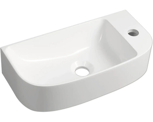 Umývadlo Sapho ALGA liaty mramor biely 44 cm AG440 Keramické umývadlo do kúpeľne