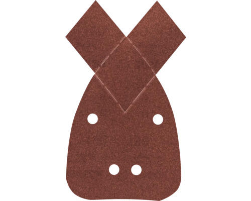 Brúsny papier pre multibrúsky Bosch 95x135 mm, zrnitosť 180, 5 ks Brúsny papier s otvormi pre brúsku