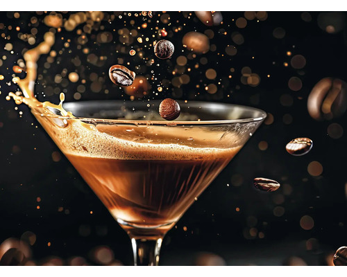 Espresso Martini s kávovými zrnami