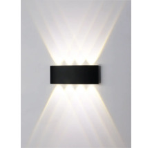 Obdĺžnikové nástenné svietidlo so svetelnými lúčmi hore a dole