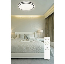 Spálňa s okrúhlym LED stropným svietidlom a diaľkovým ovládaním