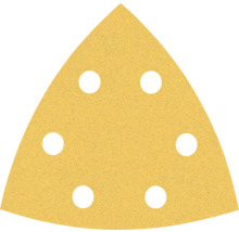 Trojuholníkový brúsny papier s otvormi pre brúsku