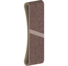 Hnedý koberec s textilnou štruktúrou a protišmykovou podložkou