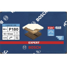 Brúsne papiere Bosch Expert, zrnitosť P180, 93 x 93 milimetrov, 50 kusov