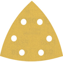 Trojuholníkový brúsny papier so šiestimi otvormi