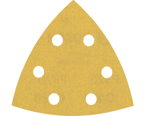 Trojuholníkový brúsny papier so šiestimi otvormi