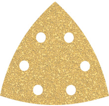 Trojuholníkový brúsny papier s otvormi na odsávanie prachu