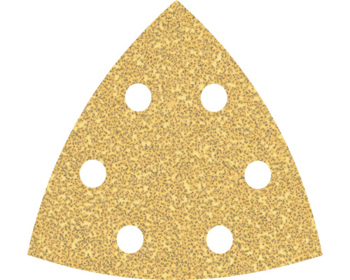 Trojuholníkový brúsny papier s otvormi na odsávanie prachu