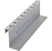 Strešný okrajový profil z kovu s výrezmi