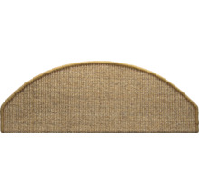 Polkruhová stupňová rohož z textilu