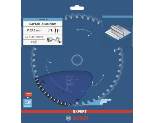 Pílový list Bosch Expert Aluminium, priemer 210 milimetrov