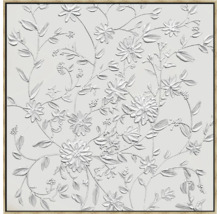 Obraz s kvetinovým motívom a rámom