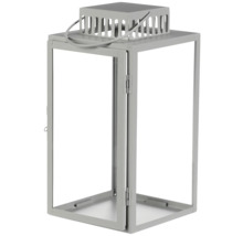 Dekoratívna lampa s kovovým rámom a držadlom