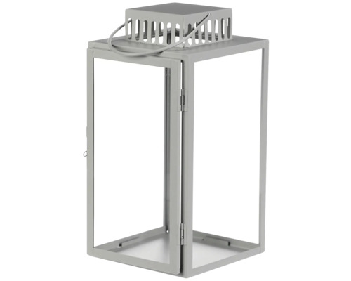 Dekoratívna lampa s kovovým rámom a držadlom