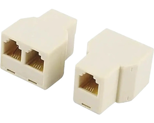 Dva telefónne adaptéry na pripojenie telefónov